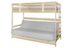 Двухъярусная кровать массив с диван-кроватью БНП 90x190 фото 1