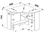 Компьютерный стол КСТ-02 бетон фото 1